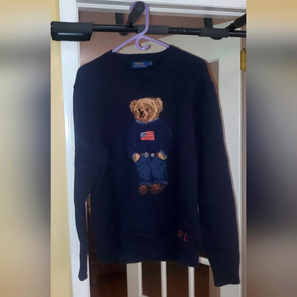 Ralph Lauren Polo bear knit sweater